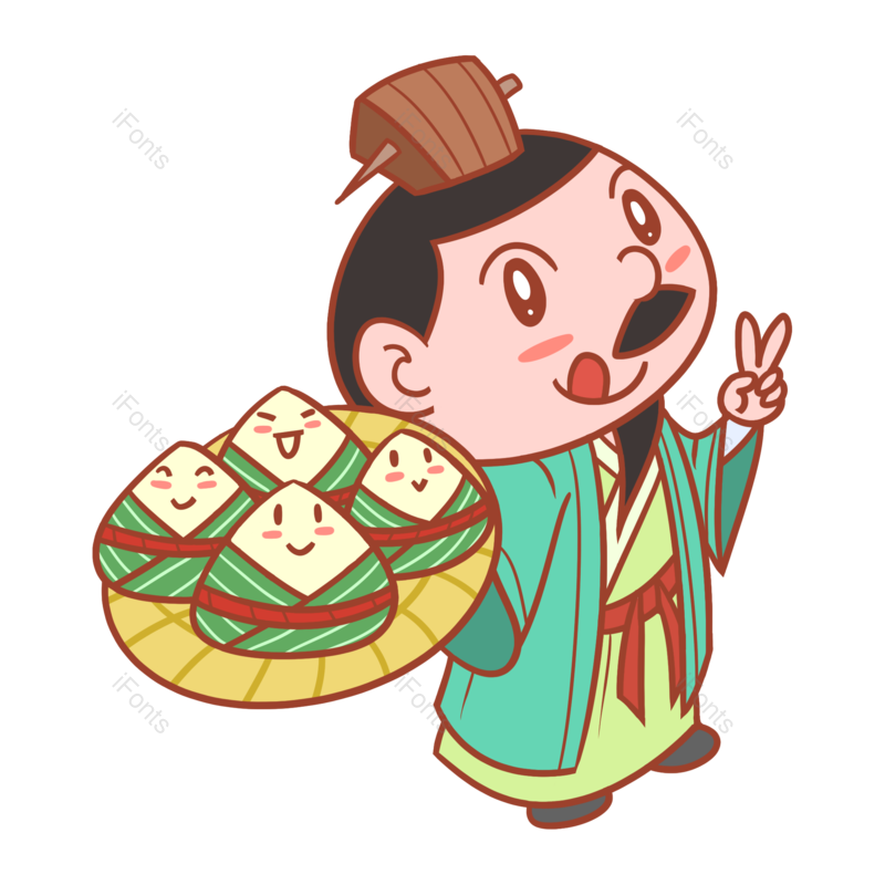 卡通图片,卡通人物元素,端午节PNG,免抠素材